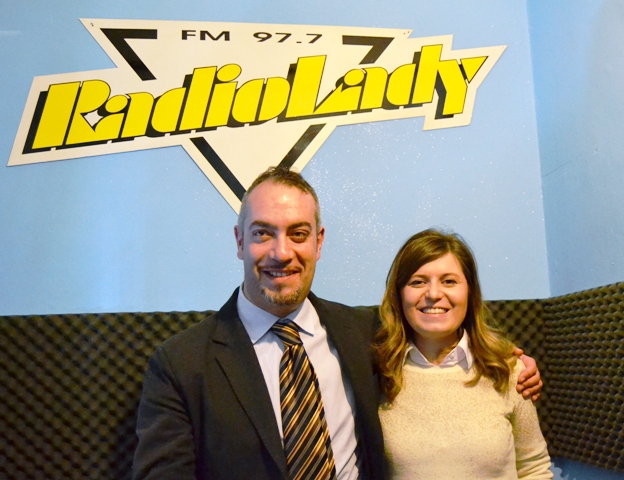 Brenda Barnini  e Filippo Torrigiani a Radio Lady (foto gonews.it)