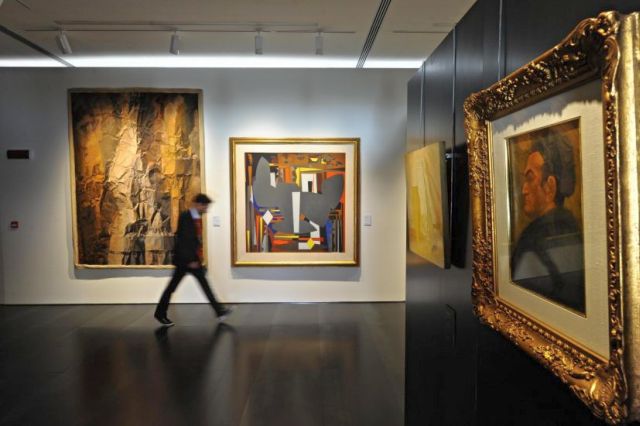 Una sala del museo del Novecento
