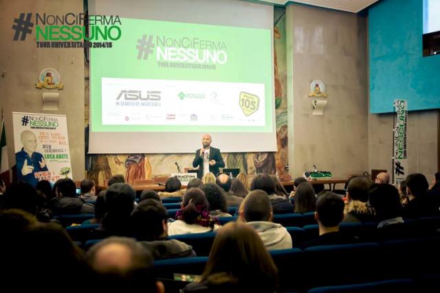 Luca Abete di Striscia La Notizia all’Università degli Studi di Siena
