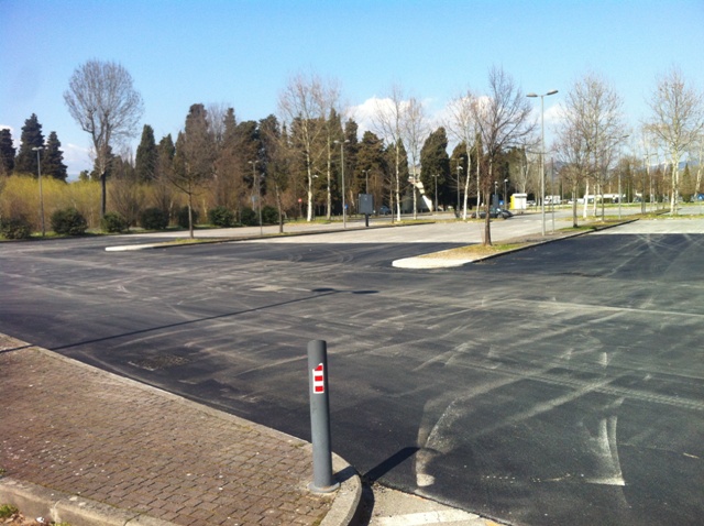 Al Palatucci di Lucca il cantiere per la realizzazione di 33 stalli dedicati alla sosta dei bus turisitici