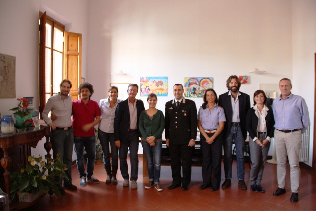 Il sindeaco Barnini e la giunta comunale salutano il Capitano dei carabinieri Giuseppe Pontillo