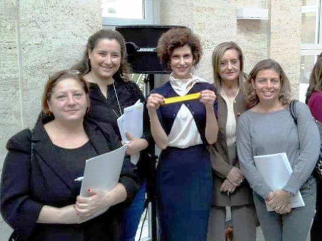 Da sinistra a destra Eleonora Gallerini, Maya Albano, Luisa Todini, Giuliana Tinghi e Cecilia Benassi