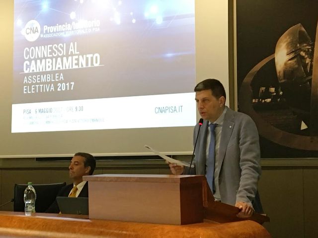 Matteo Giusti confermato alla guida della CNA territoriale di Pisa
