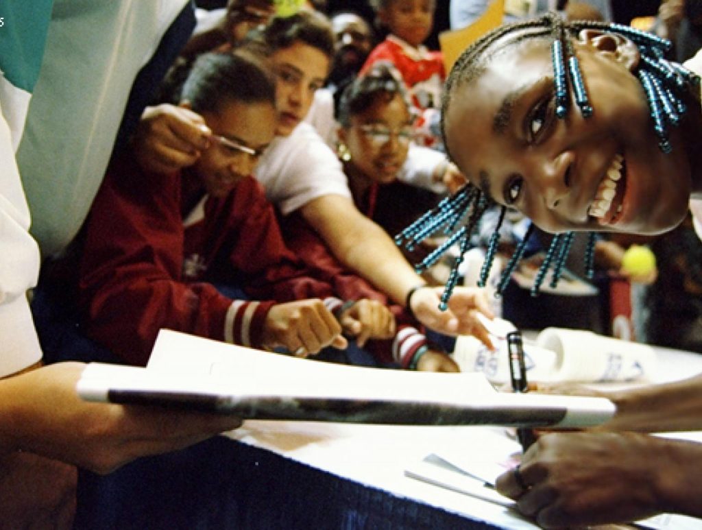 Venus Williams firmò a Oakland i primi autografi