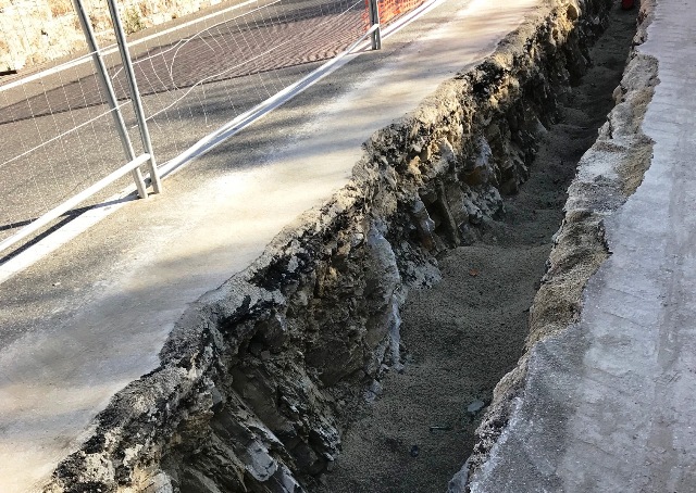 conduttura fognaria sulla SS67