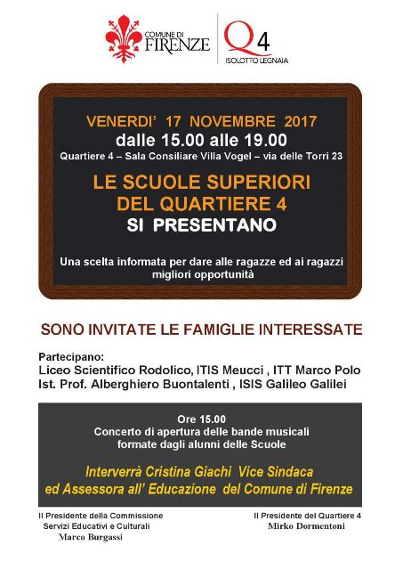 Le scuole si presentono Q4 2018