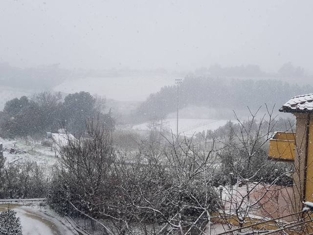 Neve a Montaione (foto da Facebook)