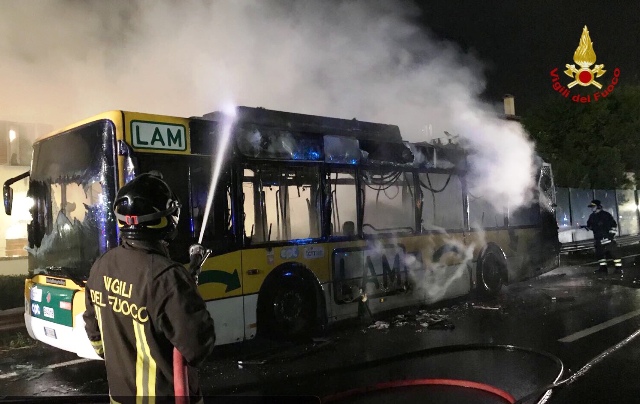 L'intervento dei Vigili del Fuoco