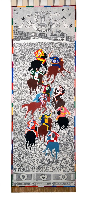 Drappellone Palio 2 Luglio 2018 di Emilio Giannelli