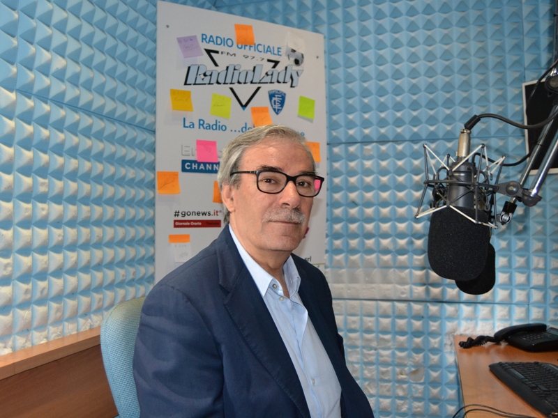 Vittorio Gabbanini negli studi di Radio Lady (foto gonews.it)