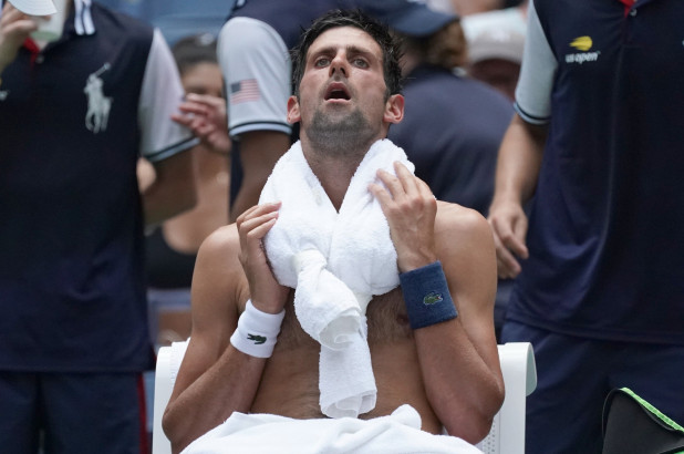 Le conseguenze su Djokovic del caldo afoso all'ultimo Flushing Meadow