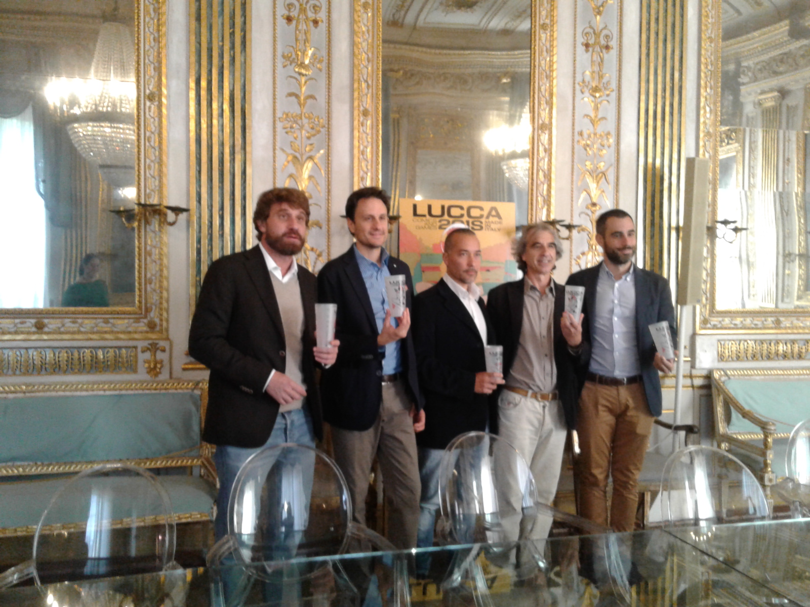 Gatti Vietina Gottardo Ercolini e Raspini con i bicchieri