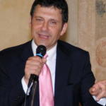 Fabrizio Frizzi premiato al Calindri di Certaldo nel 2008