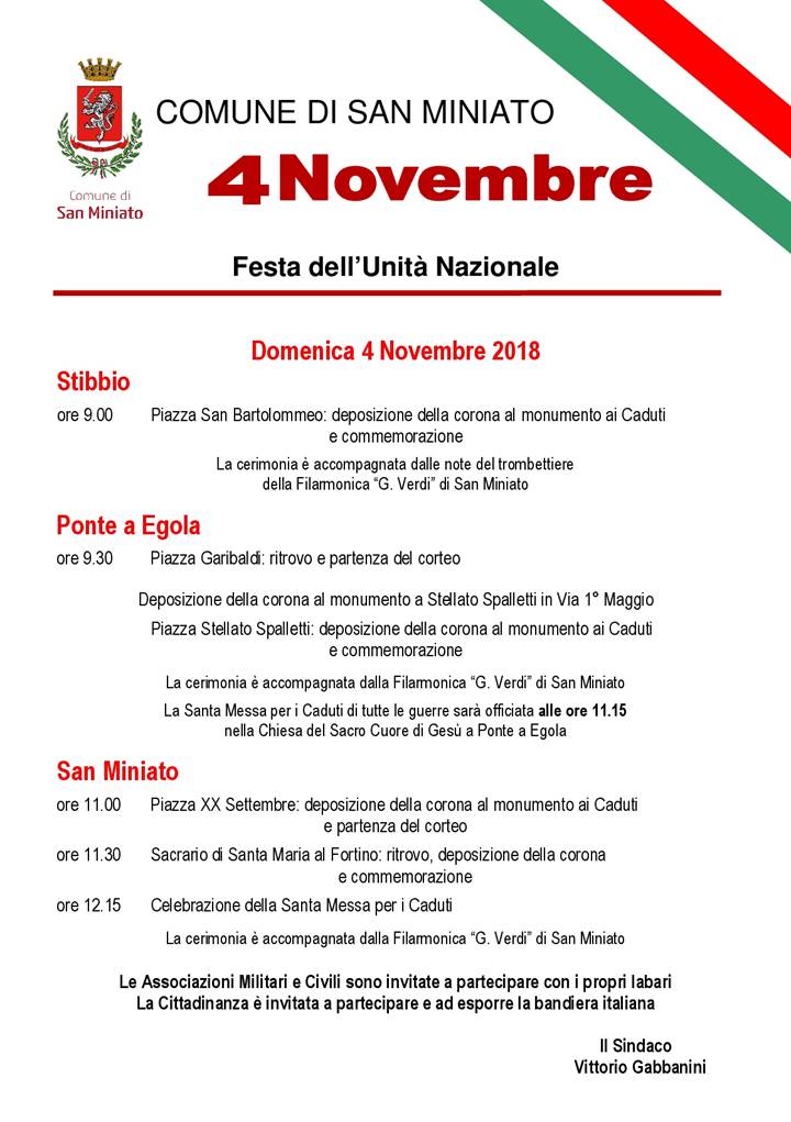 centenario 1918 san miniato