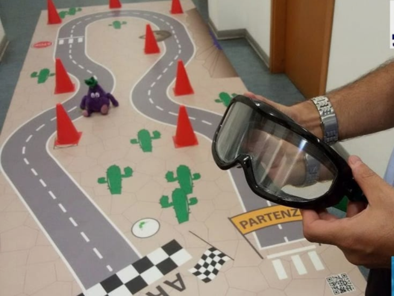 Un percorso che simula l'ebbrezza dimostrazione della Misericordia di