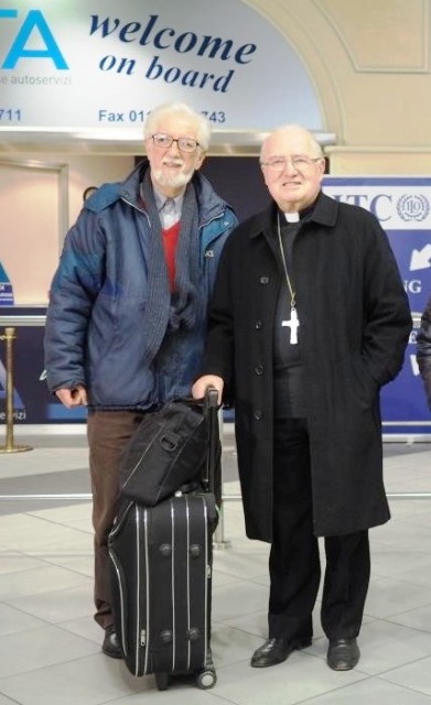 Il vescovo emerito di Pinerolo monsignor Pier Giorgio Debernardi