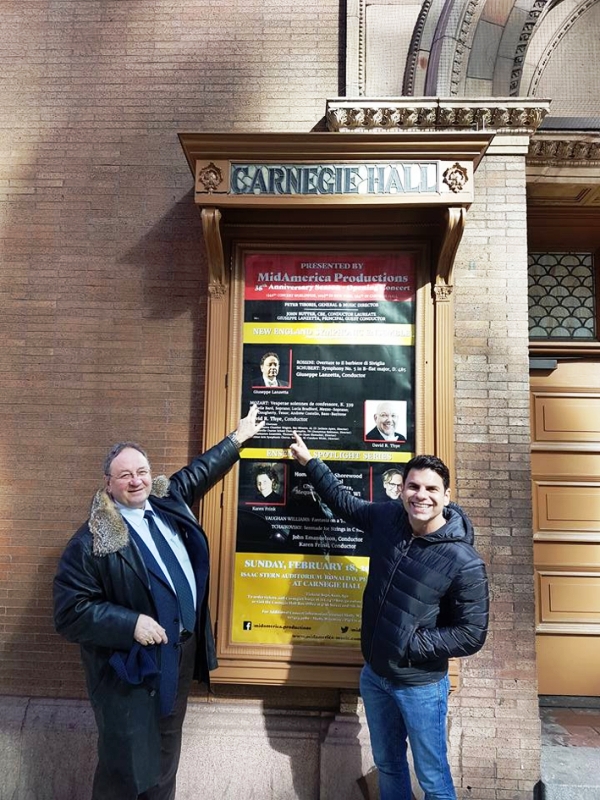 Giuseppe Lanzetta alla Carnegie Hall di New York