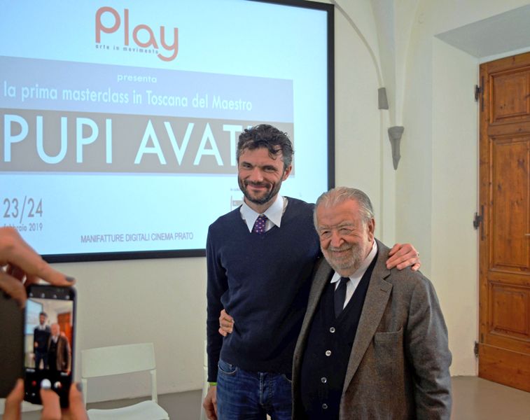 Pupi Avati e il sindaco di Prato Matteo Biffoni