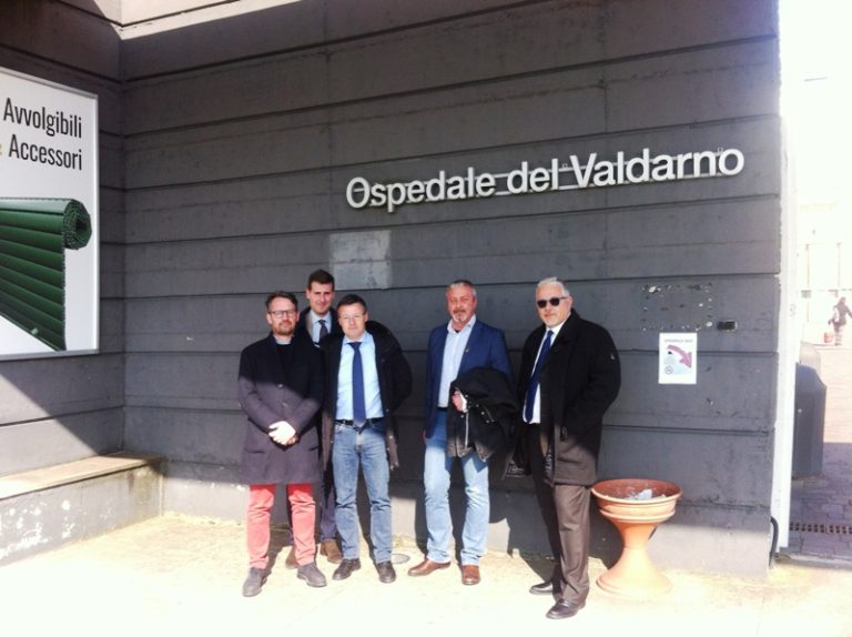 delegazione della Lega in visita all'Ospedale del Valdarno