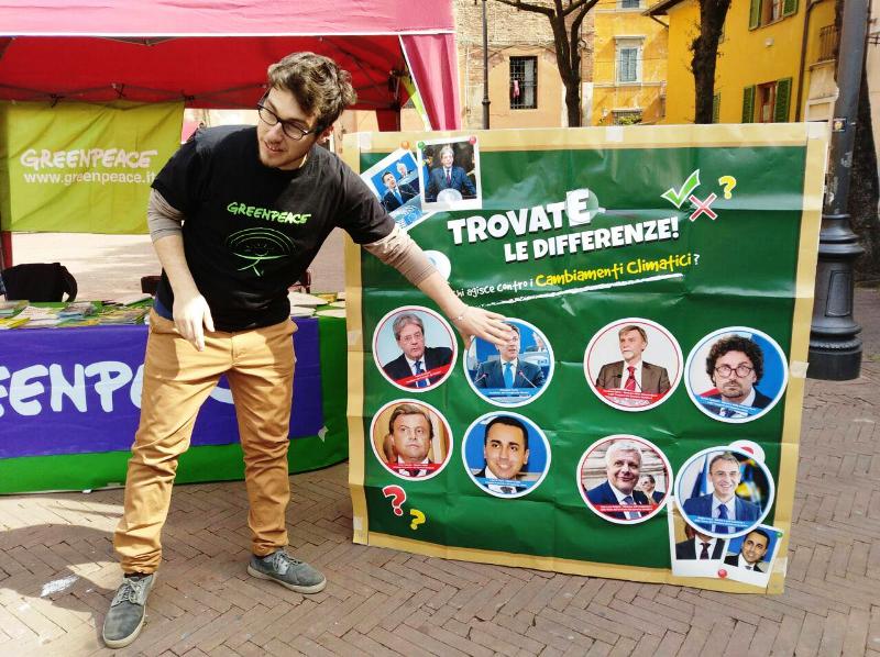 Volontarie e volontari di Greenpeace