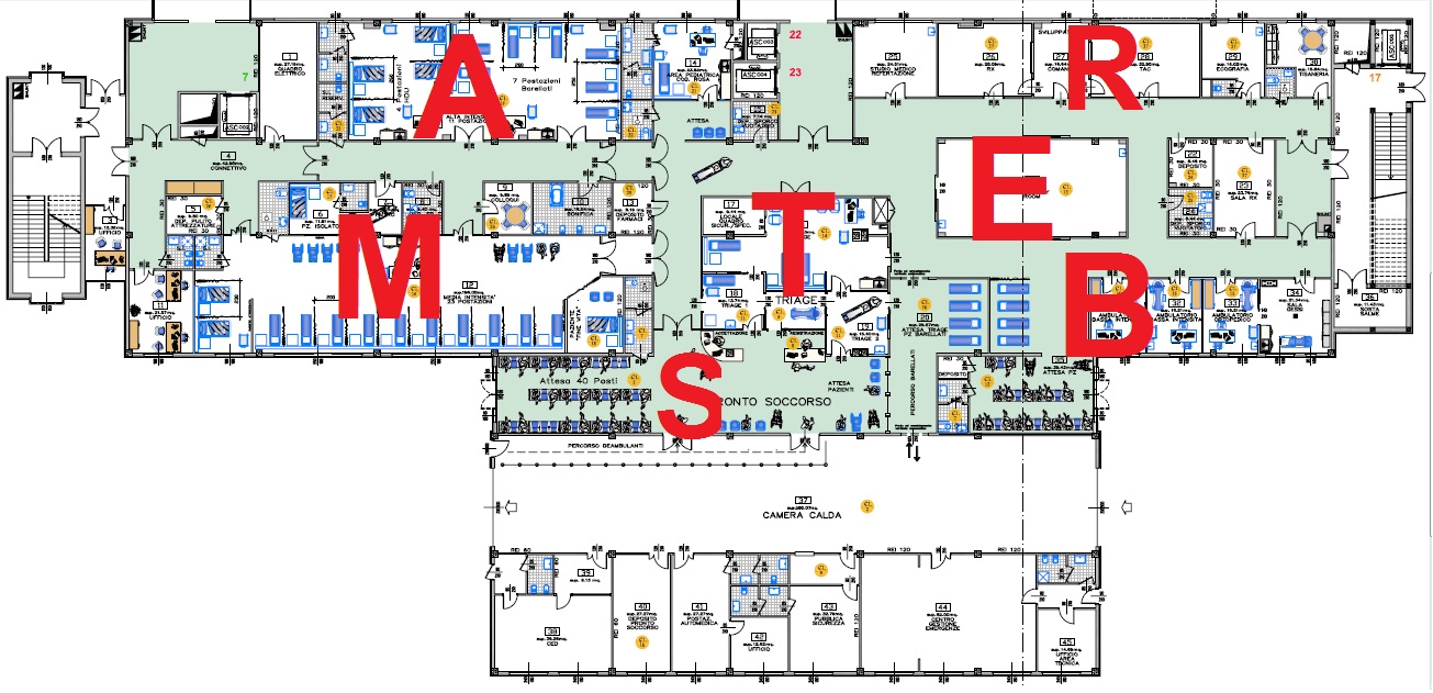 Planimetria Nuovo Pronto Soccorso Empoli