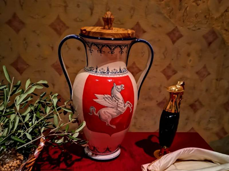 Assisi, l'olio toscano nella lampada di