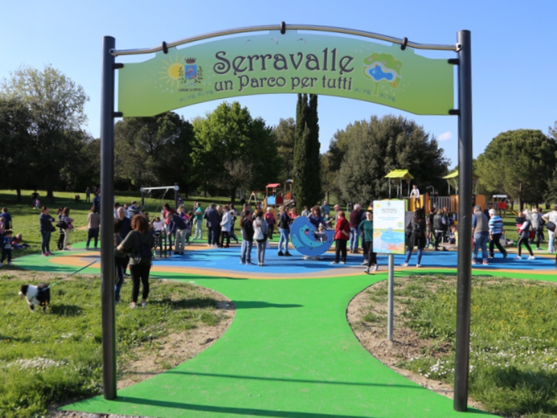 inaugurazione area giochi serravalle