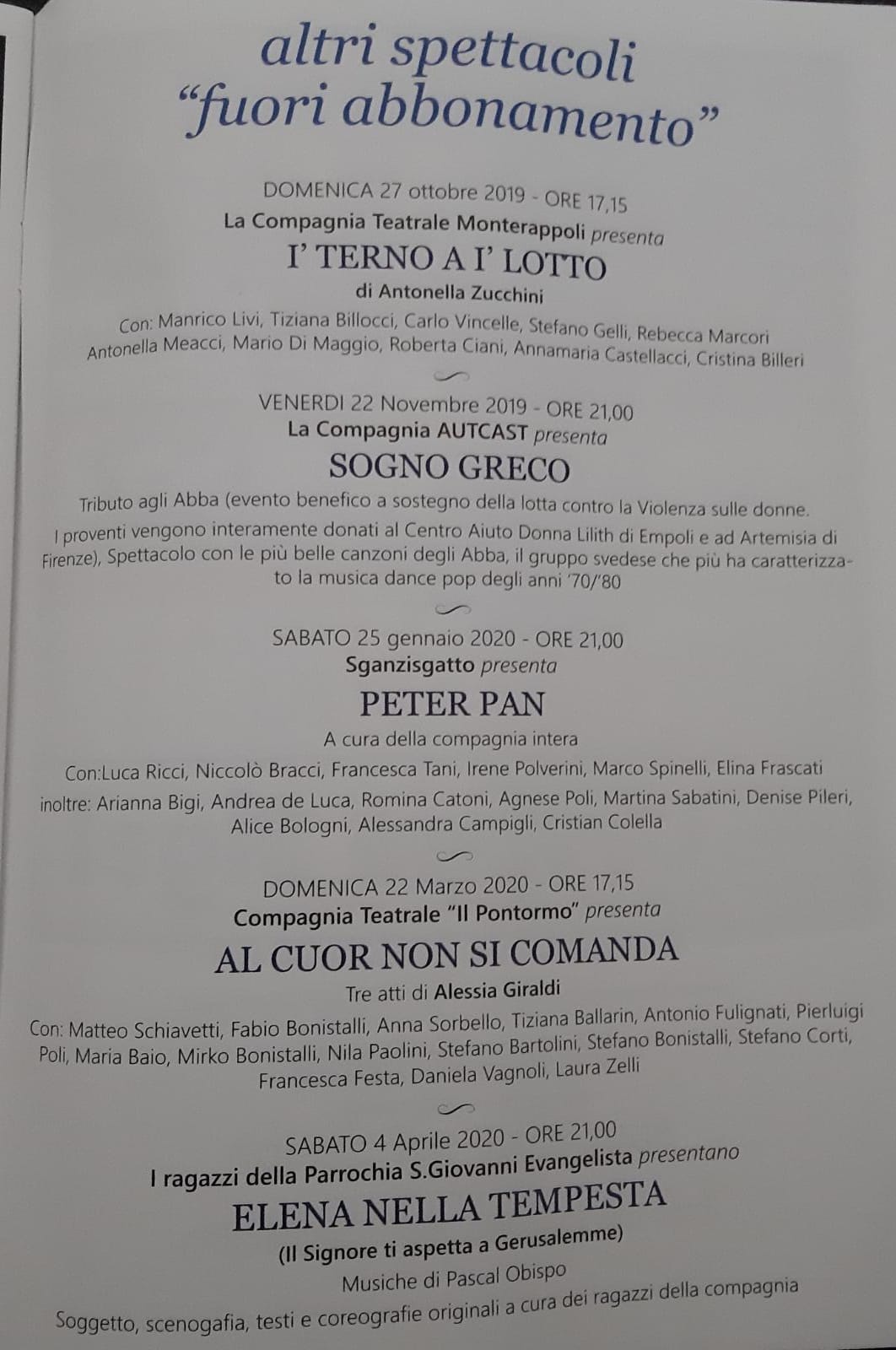 Teatro Shalom, i grandi nomi di cinema e tv in scena a Empoli gonews.it