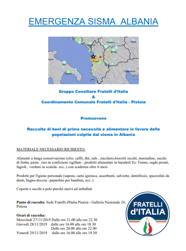 Terremoto_Albania_Fratelli_D_Italia_Pistoia__