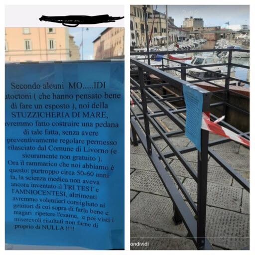 stuzzicheria mare livorno cartello disabili
