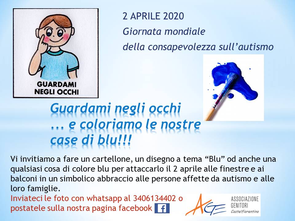 Cartelloni In Blu A Castelfiorentino Per La Giornata Della Consapevolezza Dell Autismo Gonews It