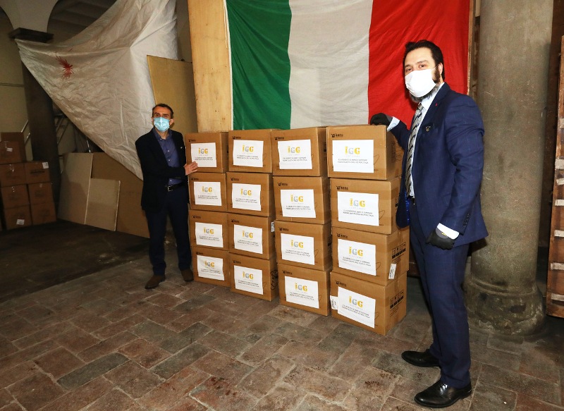 Milani consegna mascherine4