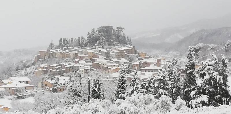 Cetona - neve 13 febbraio 2021