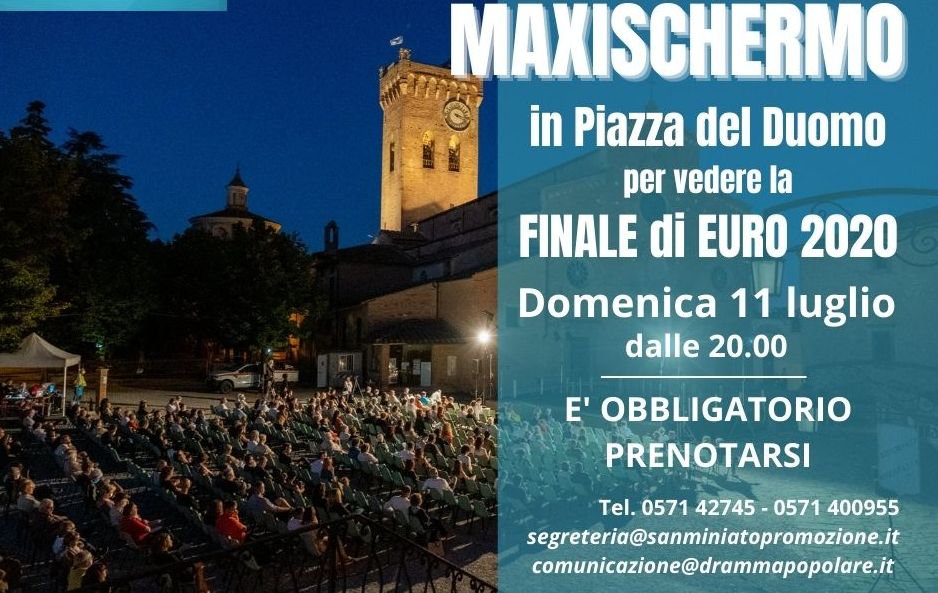 Finale Europei maxischermo