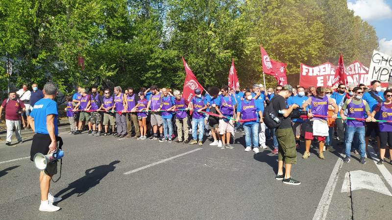 manifestazione gkn firenze