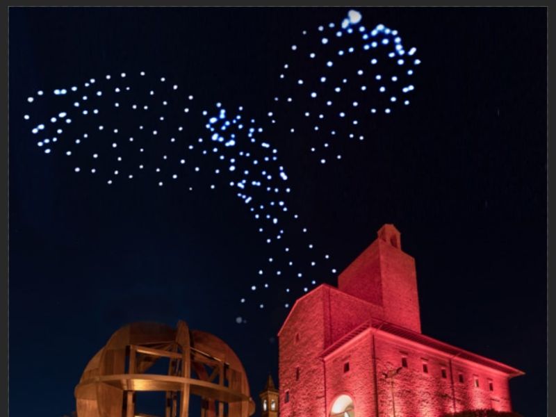 festa unicorno droni