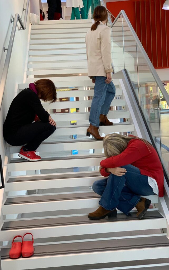 Un momento del flah mob