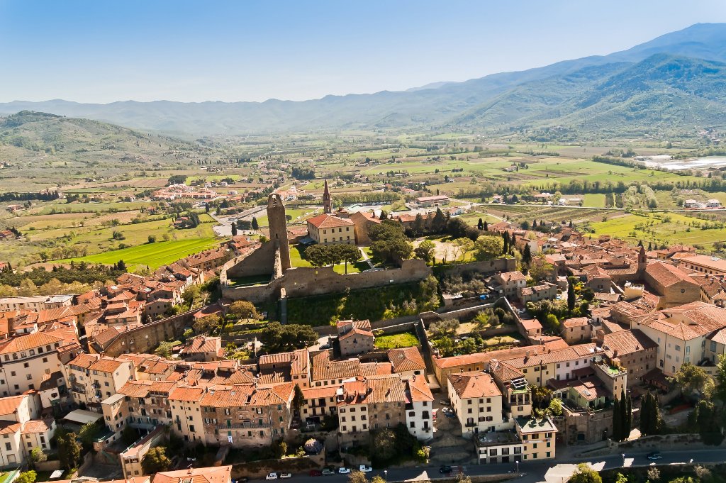 La Valle Verde in the city of Castiglion Fiorentino in Tuscany - Italy