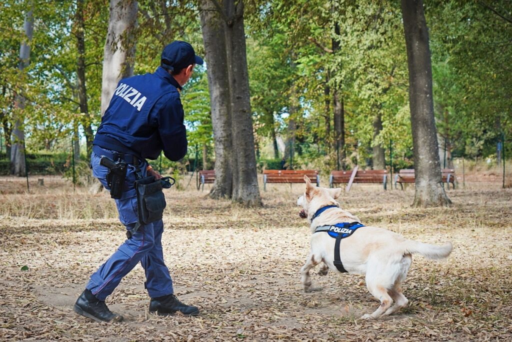Poliziotto di Empoli porta a spasso il cane e trova un barattolo con 225 g di cocaina
