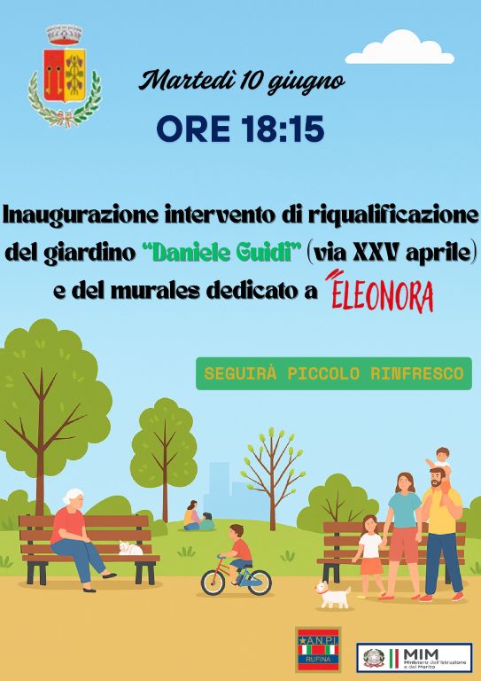 Inaugurazione giardino Guidi