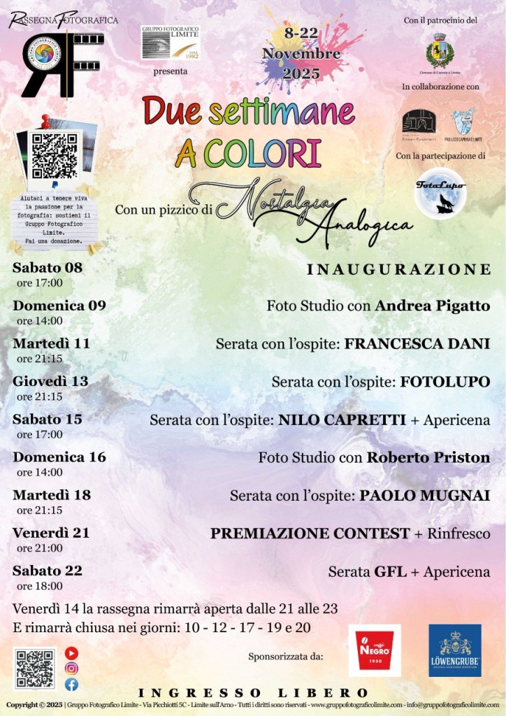 Locandina - Agenda - Rassega Fotografica 2025