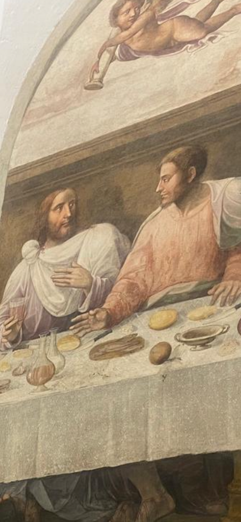 Ultima Cena Bertolomeo Neroni detto il Riccio particolare 2