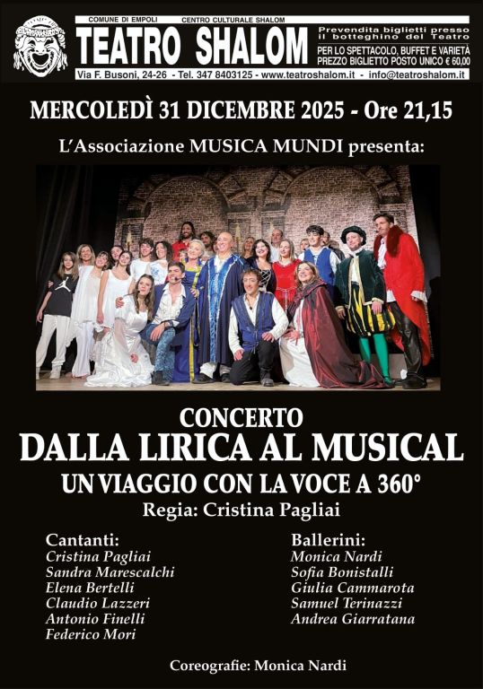 DALLA LIRICA AL MUSICAL 31.12.2025