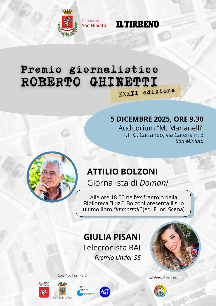 Locandina Premio Ghinetti 2025