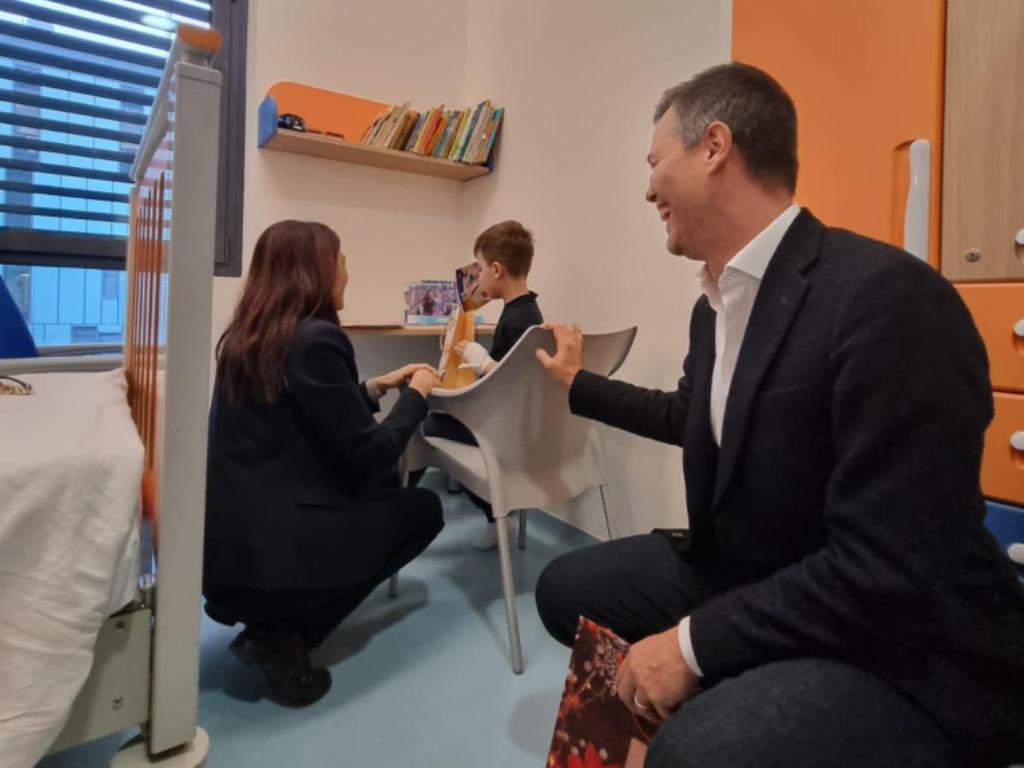 donazione a un piccolo paziente