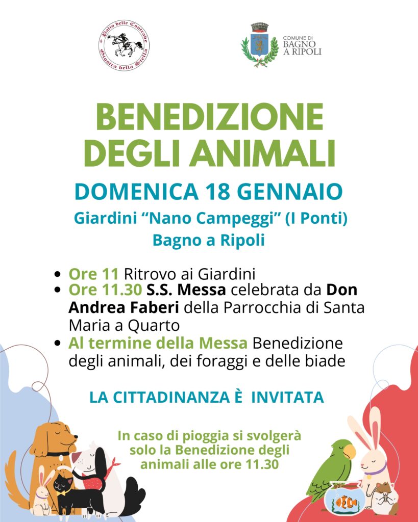 benedizione animali sant'antonio bagno a ripoli