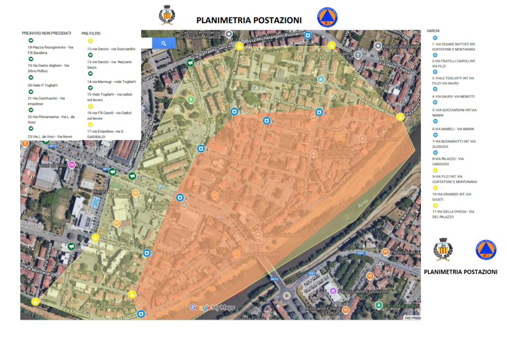 ordigno empoli viabilità spicchio