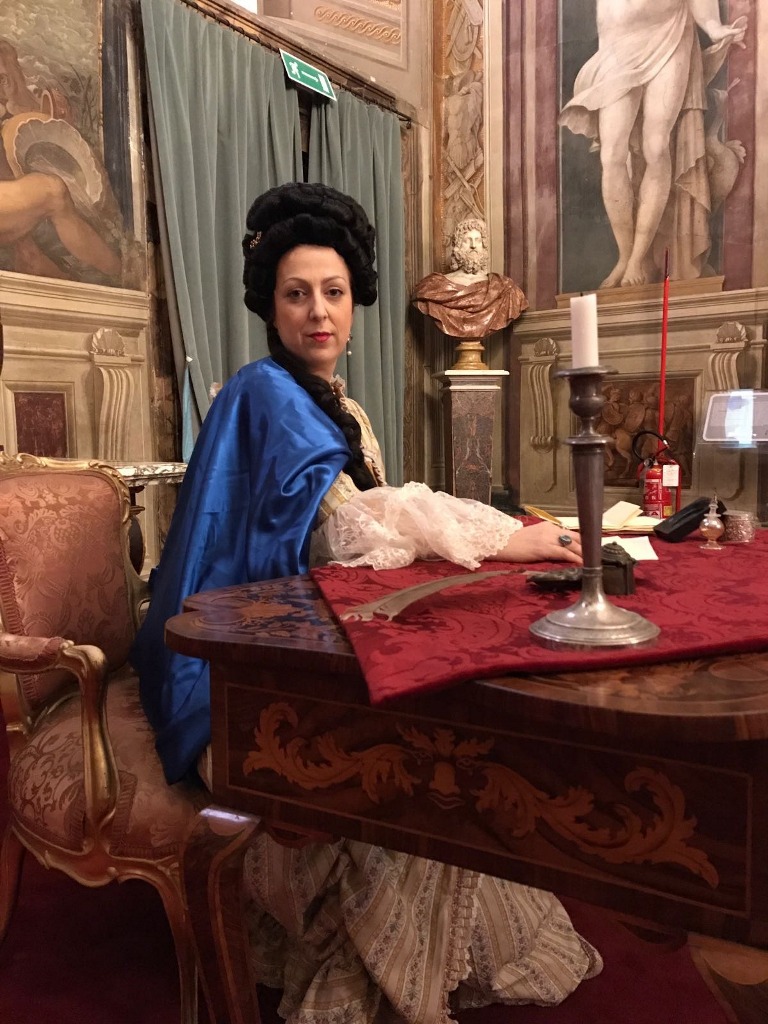 Giaele Monaci nei panni di Anna Maria Luisa de Medici_Courtesy Fondazione MUS.E