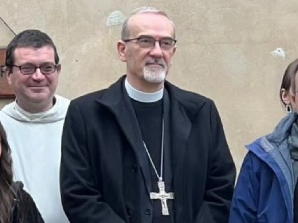 Pierbattista Pizzaballa in visita ad Arezzo: l'apprezzamento del presidente Giani