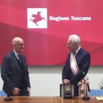 Franco Gabrielli e Eugenio Giani alla premiazione del Pegaso d'Oro